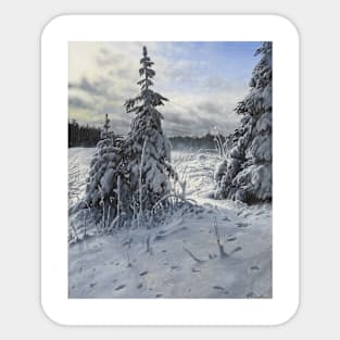 Winter in Bergshamra Sticker